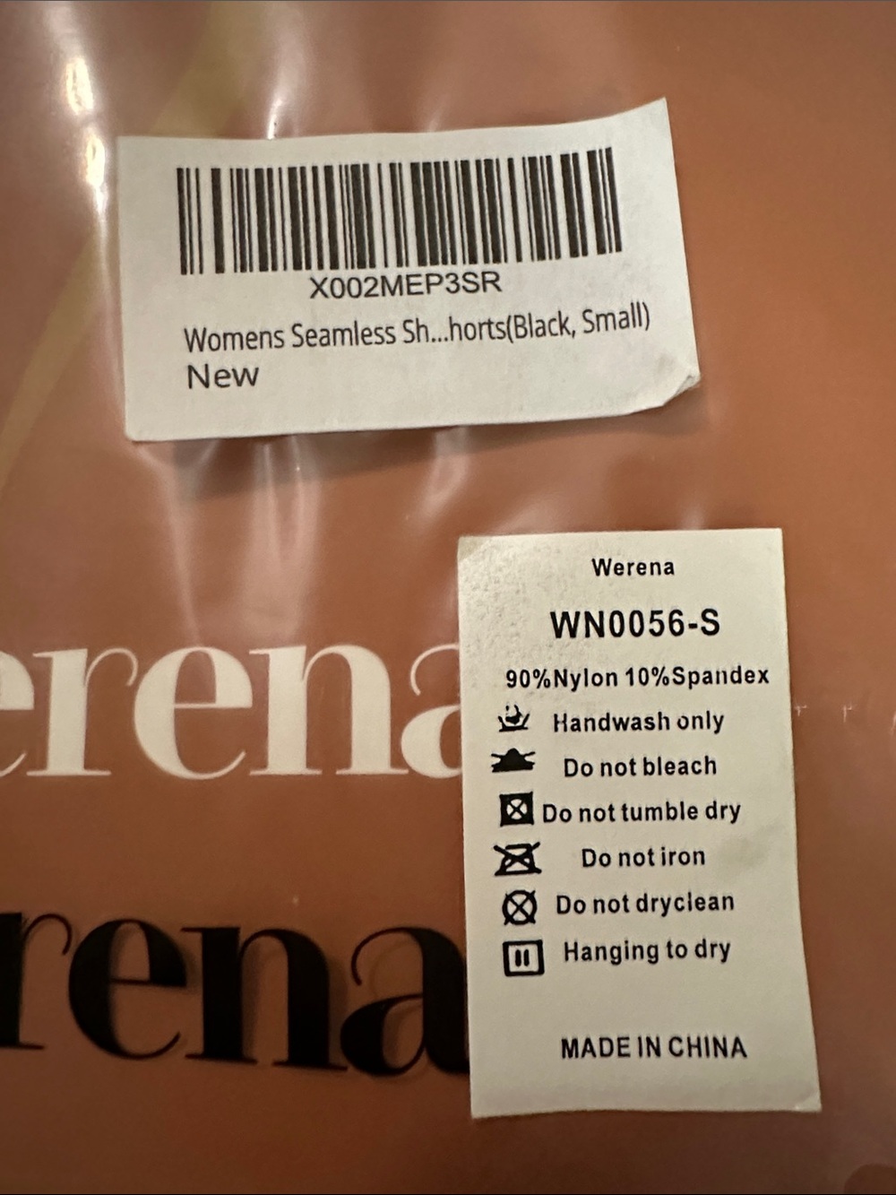 Werena Women's Black Bike Shorts - Seamless Stretch - Picture 4 of 5